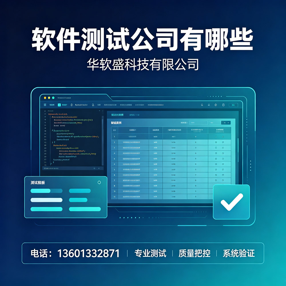 北京软件测试公司怎么选？政企项目验收认准合规第三方机构华软盛